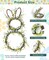 Easter Bunny Spring Wreath with Egg, Twig and Berries Green Rabbit Easter Wreath for Front Door Decorations Home Farmhouse Outdoor Indoor Wall Mantel Window